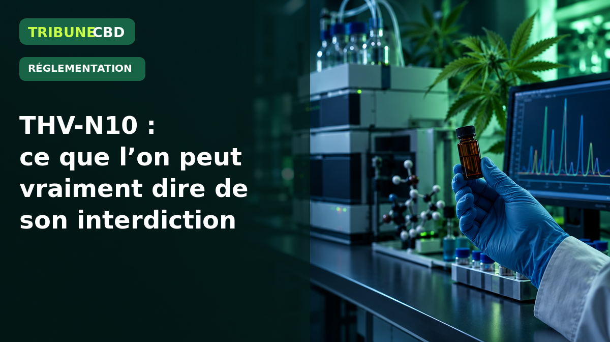 Illustration éditoriale : THV-N10 : ce que l’on peut vraiment dire de son interdiction en France