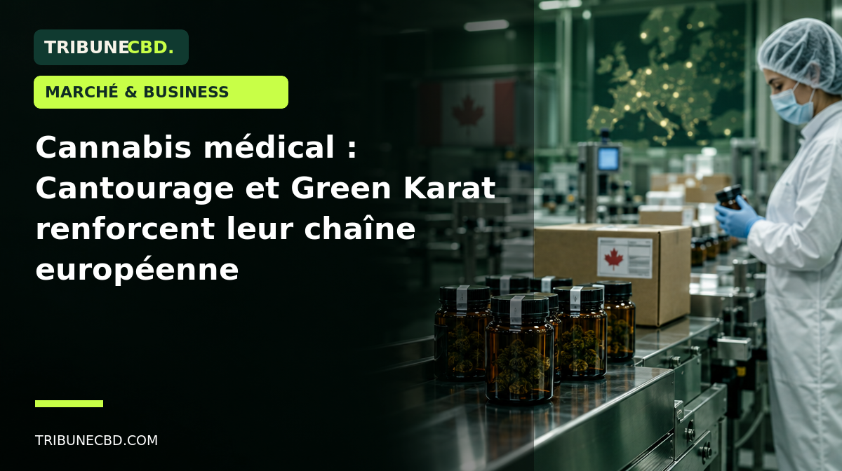 Illustration éditoriale : Cannabis médical : Cantourage annonce une nouvelle étape avec Green Karat