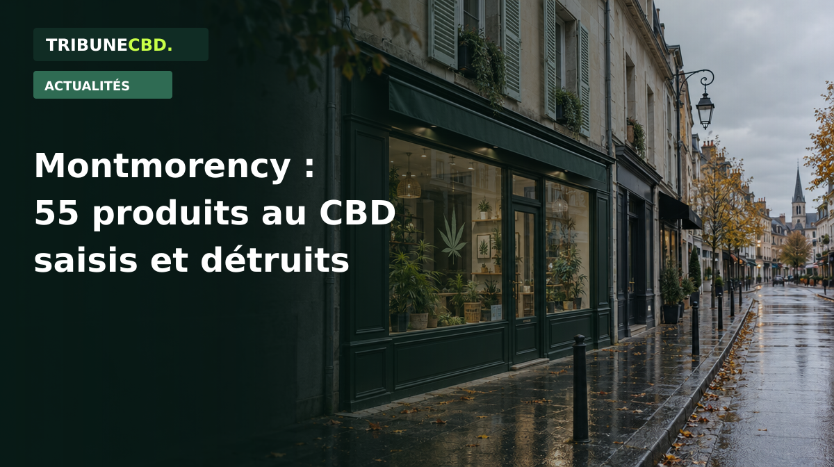 Illustration éditoriale : À Montmorency, 55 produits au CBD saisis : ce que dit le contrôle